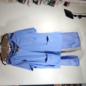 Koi ceil blue scrub set 2x